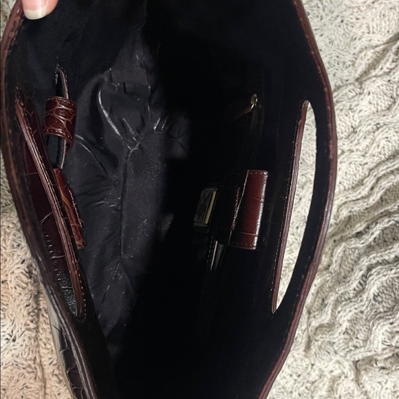 Maxx New York Deep Brown Crocodile Tote - Picture 2 of 4